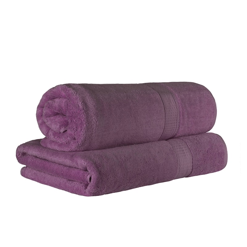 Superior Egyptian Cotton Pile Heavyweight Bath Sheet Set of 2