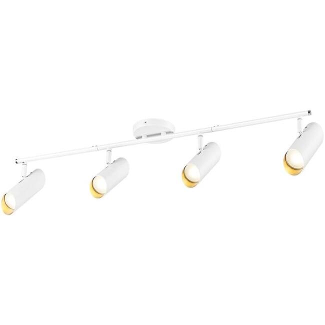 32" 4-Light LED Track Light - 350 Degree Rotatable - Skylark, Pure White