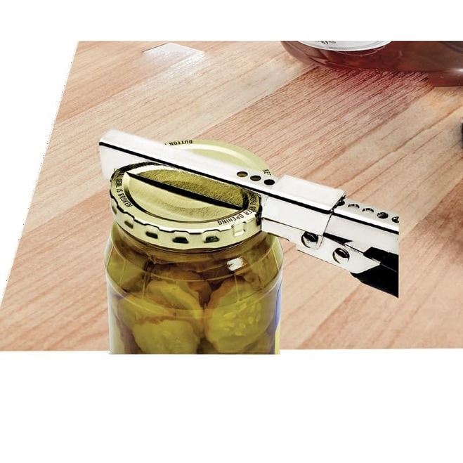Jar Opener,Jar Lid Opener for Seniors with arthritis, Adjustable Stainless  Steel Lids Off Easy Jar Opener for 1-4 inch Bottle Can 
