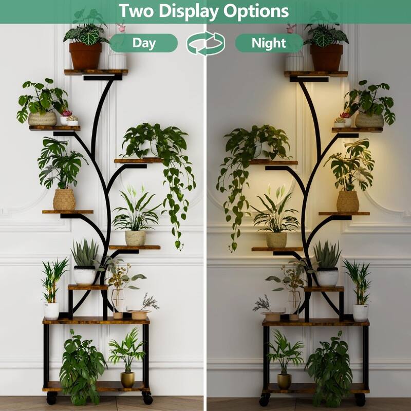 Plant Stand Indoor with Grow Light