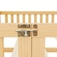 preview thumbnail 13 of 26, Queen Size Pine Wood Floor Bed with Safety Guardrails and Door