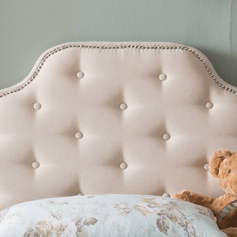 Silas Studded Fabric Twin-size Headboard by Christopher Knight Home