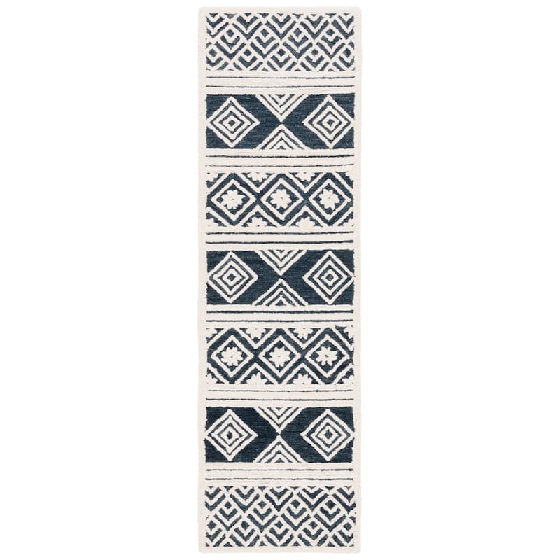 SAFAVIEH Handmade Casablanca Shag Gonca Moroccan Wool Rug