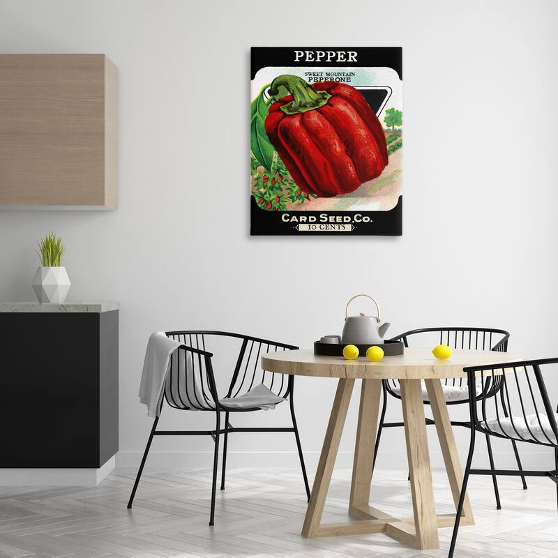 Stupell Vintage Garden Peppers Canvas Wall Art Design By Lil' Rue