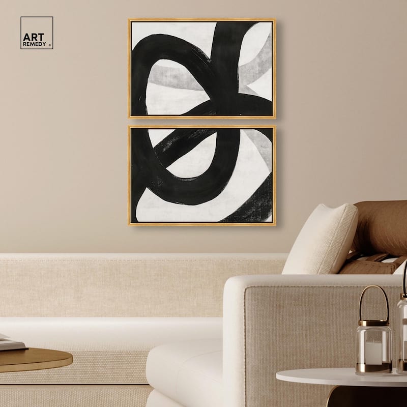 Infinite Loop I Canvas Set of 2 by Art Remedy