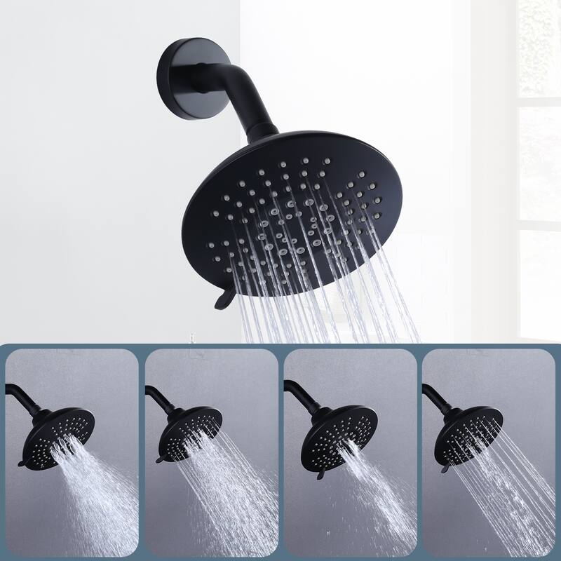 WOWOW 5-Patterns Wall Mount Shower Faucet with Valve