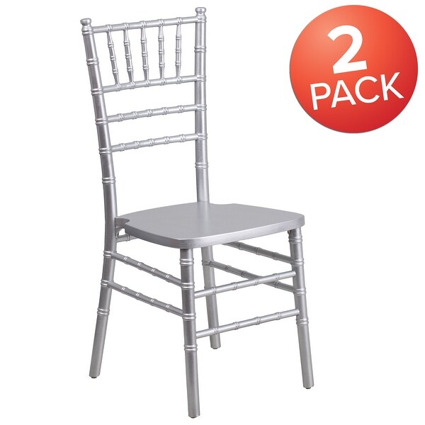 Shop 2 Pack 1100lb Capacity Wood Stackable Chiavari Event Chair On Sale Overstock 27085656