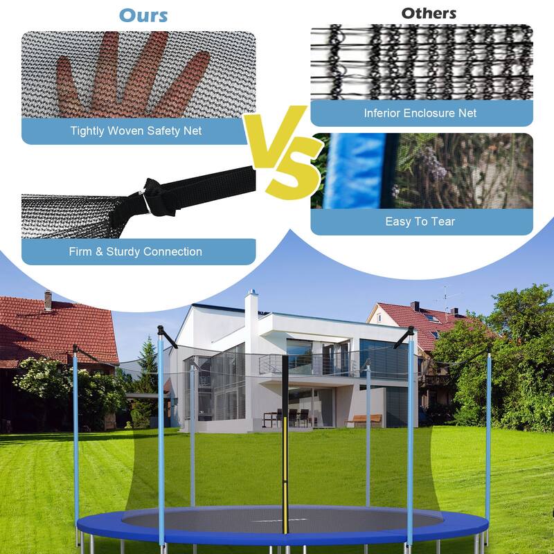 Costway 15FT Trampoline Replacement Safety Enclosure Net - See Details