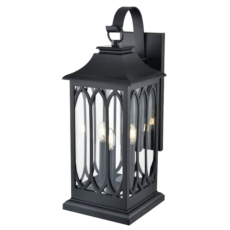 Mallorey Outdoor Wall Sconce Powder Coated Black - Powder Coated Black