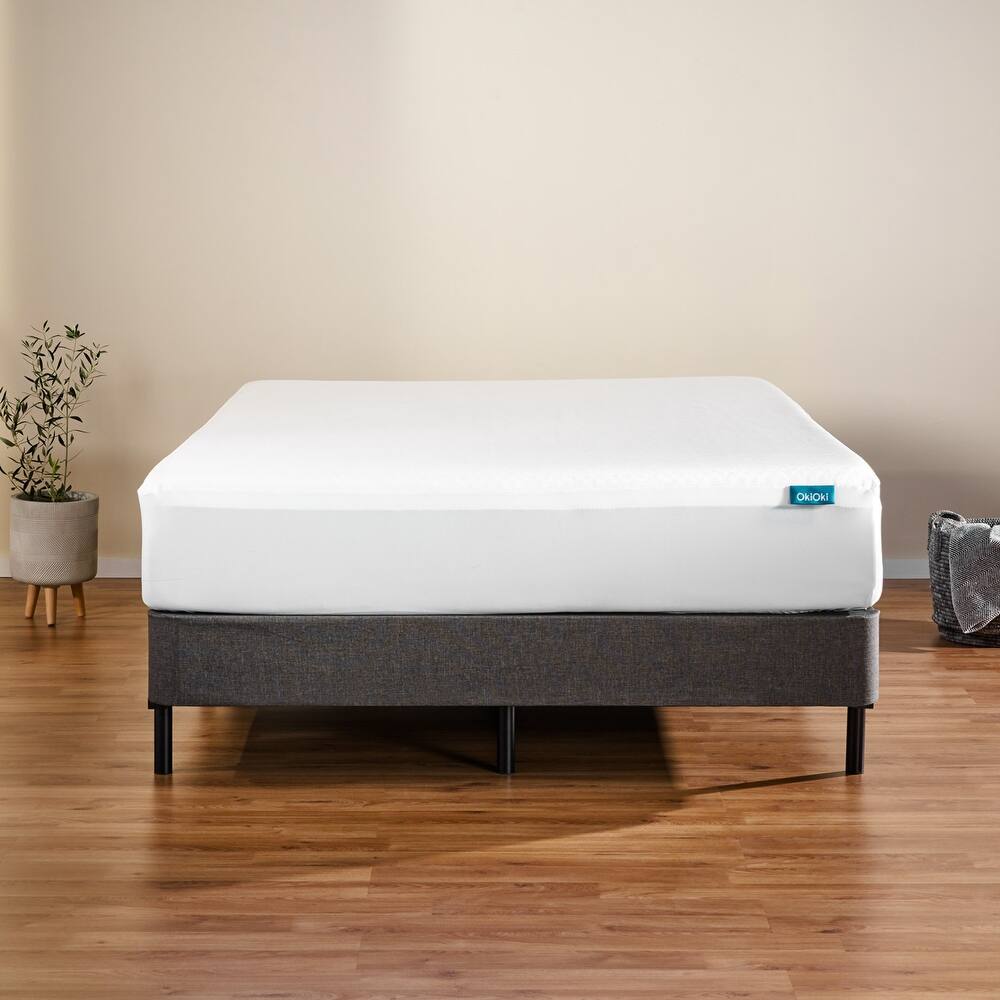 Christopher Knight Home - OkiOki Modern Fabric Mattress Protector with Waterproof Breathable Cooling Design