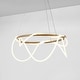 preview thumbnail 1 of 24, Nuvola 25" Contemporary Minimalist 360 Adjustable Silicone Neon Rope Dimmable Integrated LED Chandelier, by JONATHAN Y