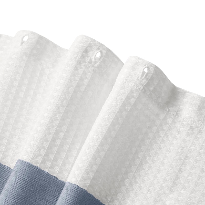 Madison Park Spa Waffle Shower Curtain with 3M Treatment