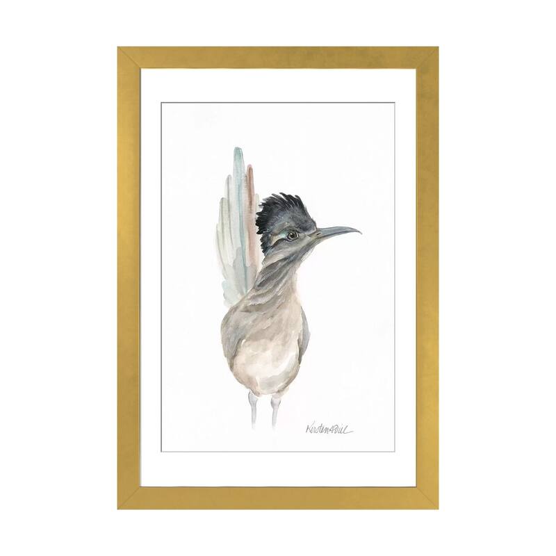 iCanvas "Roadrunner" by Kirsten Dill - Gold - 24x16x1