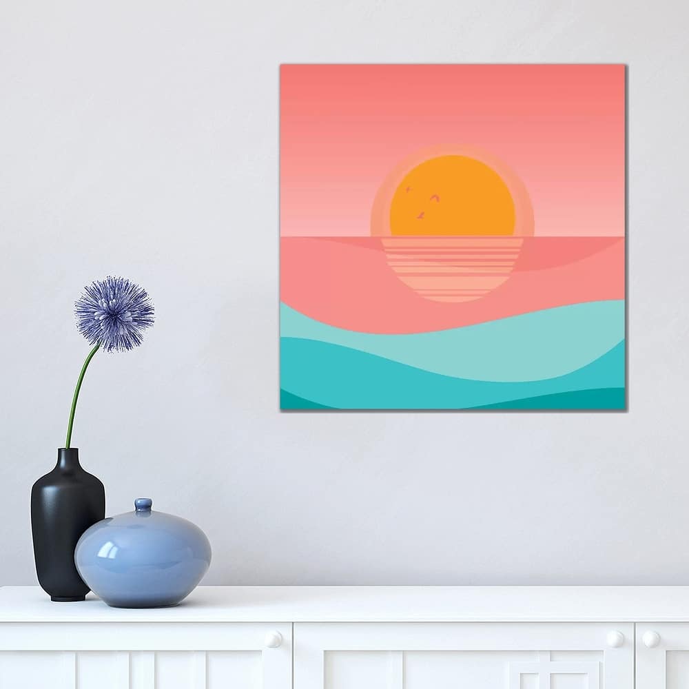 iCanvas "Minimal Sunset I" by Viviana Gonzalez Canvas Print