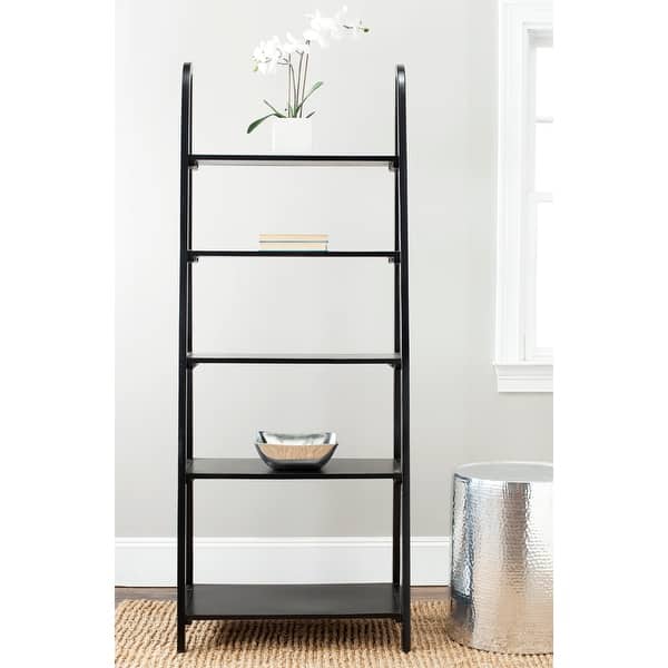 slide 2 of 5, SAFAVIEH Albert Black Etagere - 28" x 16" x 72.2" - 28" x 16" x 72.2"
