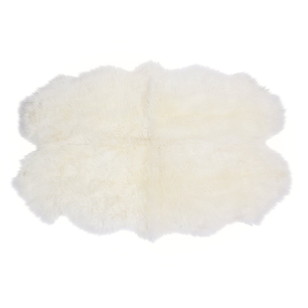 New Zealand Sheepskin Natural-Shaped Rug