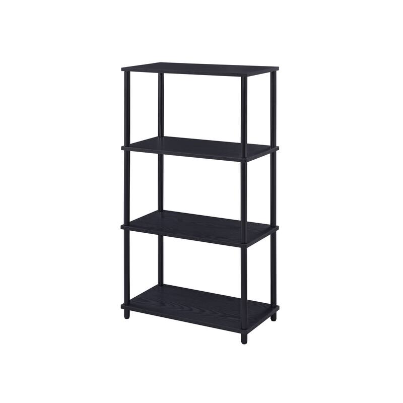 Nypho Black Finish Bookshelf
