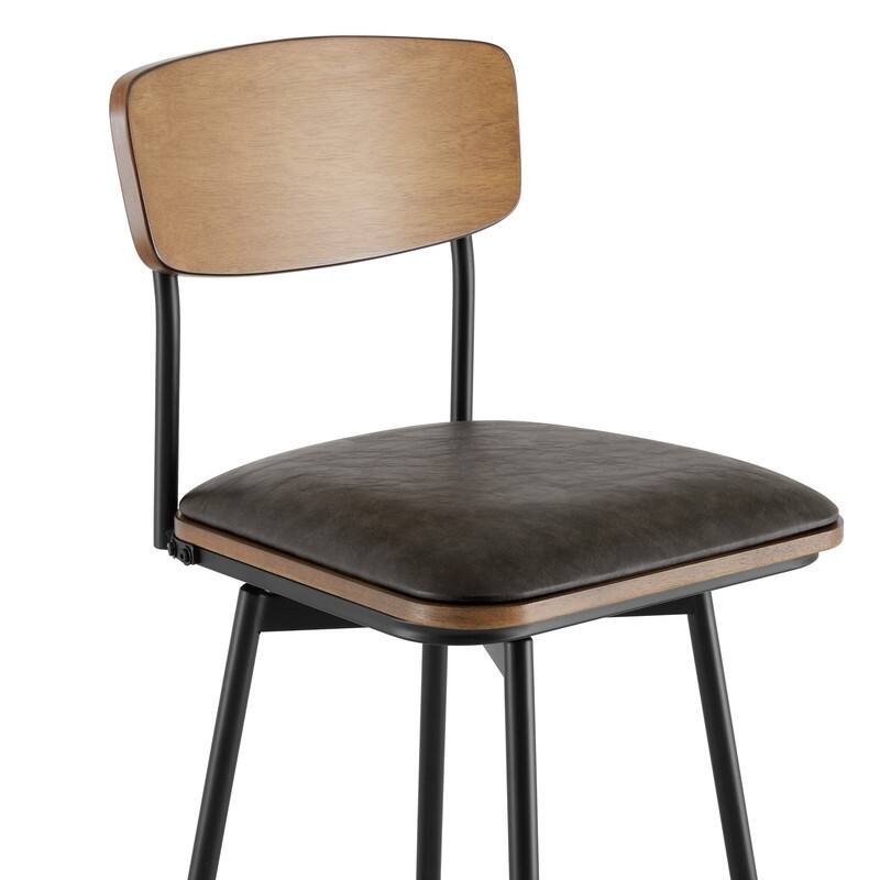 Spruce & Spring Claire Swivel Counter Height Bar Stool Set