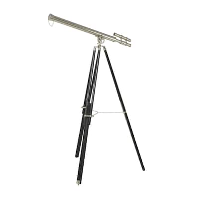Metal Telescope - Silver - Roche River Decor