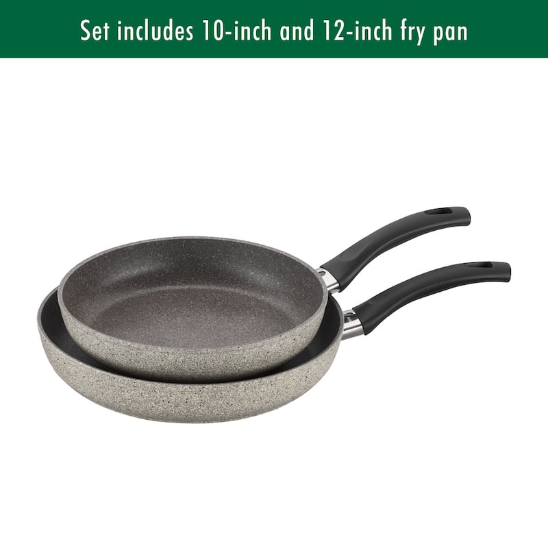 BALLARINI Parma by HENCKELS Forged Aluminum Nonstick Fry Pan Set - Granite
