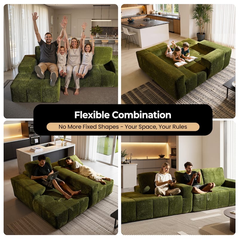 XIZZI Modular Sectional Sofa with L-Shape Chaise