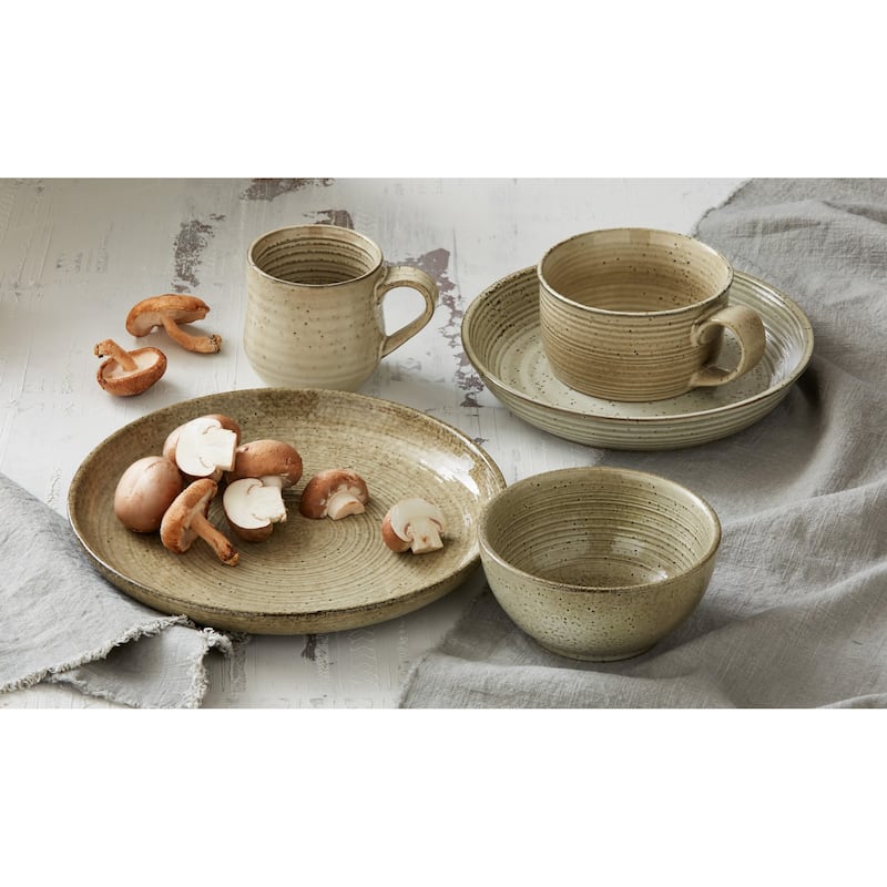 Loft Speckled Reactive Glaze Stoneware Coffee Hot Coco Mug 16 oz. Latte Dishwasher Safe