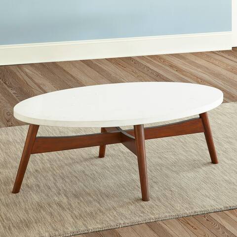 Stonebrook Cherry Wood Oval Coffee Table by Greyson Living