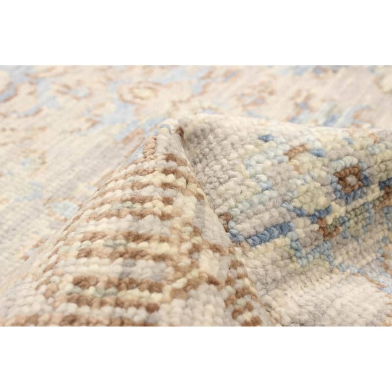 ECARPETGALLERY Hand-knotted Mystique Light Grey Wool Rug - 3'0 x 5'0