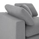 preview thumbnail 6 of 10, Anka Grey Linen Down Filled Cushioned Sofa by iNSPIRE Q Modern