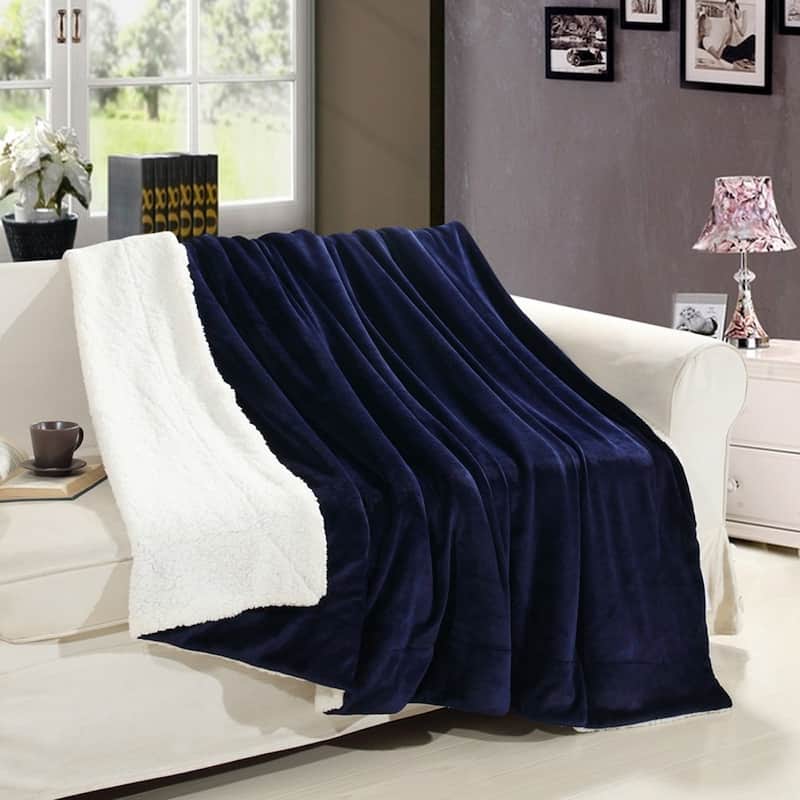 Sherpa Blanket - Fluffy & Soft Plush Bed Blanket - Hypoallergenic - Reversible - Lightweight