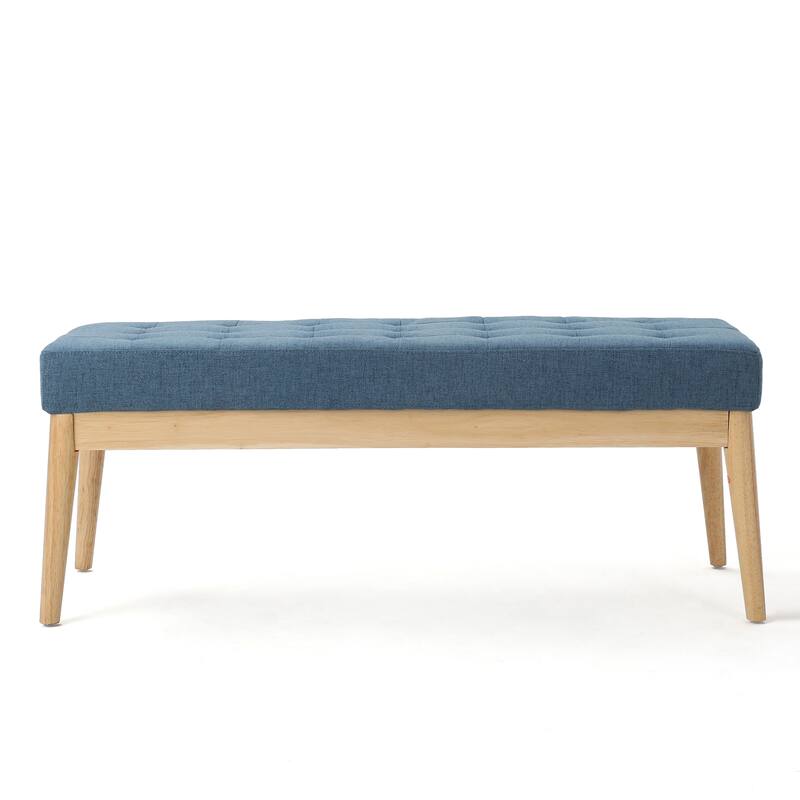End of Bed Stool Window Bench, Piano Bench Accent Bench - Blue