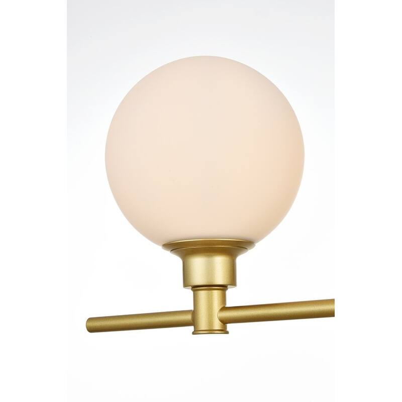 Corda 1 Light Black and Frosted White Bath Sconce
