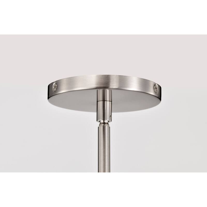 Aura 7 Inch LED Pendant Brushed Nickel K9 Bubble Crystal 3000K CCT - Brushed Nickel