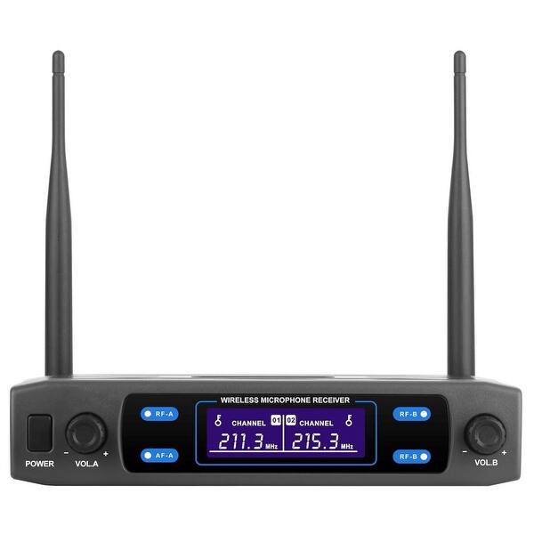 Supersonic VHF Dual Fixed Channel Professional Wireless Microphone with