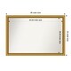 preview thumbnail 116 of 191, Wall Mirror Choose Your Custom Size - Extra Large, Townhouse Gold Wood Outer Size: 48 x 33 in