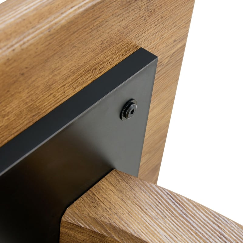 23.6" Modern Minimalist Wood Texture Sticker-Patterned Coffee Table