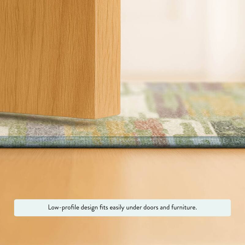 Machine Washable Indoor/ Outdoor Modern Trellis Chantille Rug