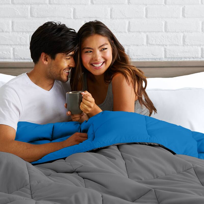Bare Home Reversible All Season Down Alternative Comforter