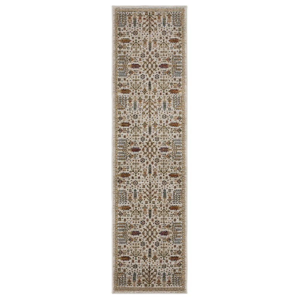 Style Haven Adalynn Ancient Traditions Ivory/Gold Area Rug