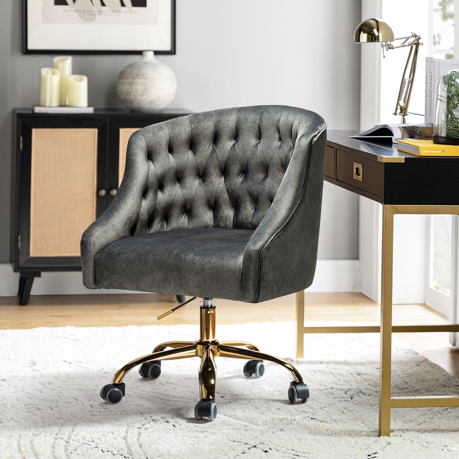 Meelano m82 sales velvet office chair
