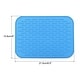preview thumbnail 7 of 7, Silicone Dish Drying Mat, 8.5"x6" Under Sink Drain Pad Heat Resistant - 8.5 x 6 x 0.24 inch Blue