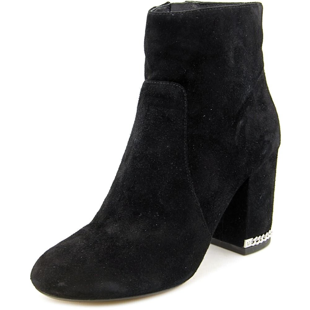 michael kors black suede booties