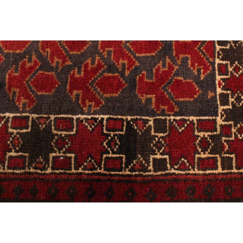 ECARPETGALLERY Hand-knotted Teimani Dark Grey Wool Rug - 2'8 x 4'8