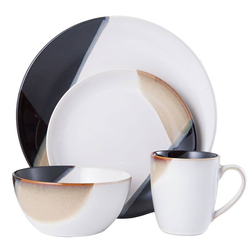 Gourmet Basics by Mikasa Caden 16-Piece Dinnerware Set, Service for 4