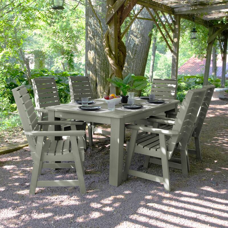 Weatherly 7-piece Outdoor Dining Set - 42" x 72" Table, Dining-height