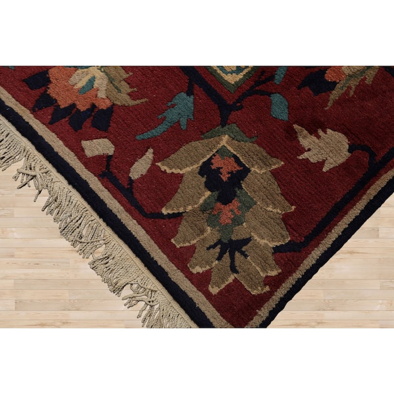 8'3''x10'3'' Hand Knotted Wool Navy Tibetan Crafts Pile Tufenkian Rug - 8' 3'' x 10' 3''