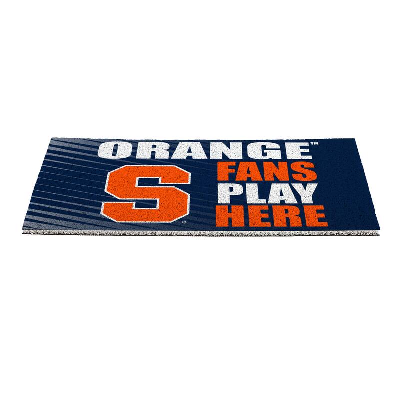 28 in. x 16 in. Syracuse University "Fans Play Here" PVC Door Mat