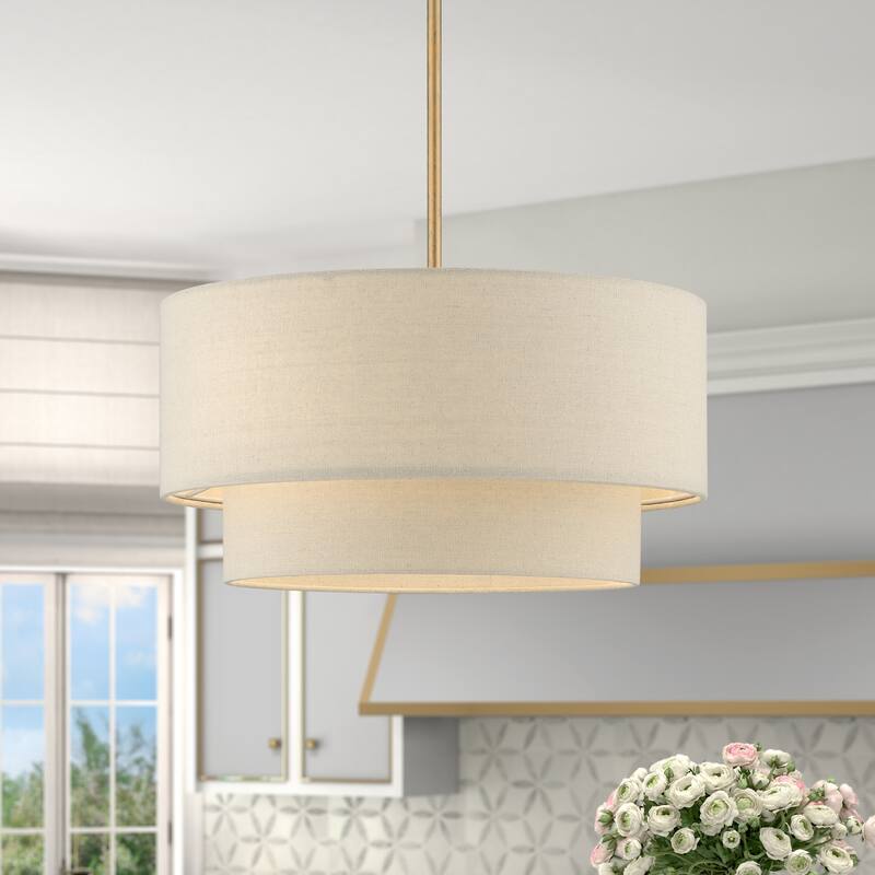 Livex Lighting 58892 Bellingham 3 Light 17" Wide Waterfall Chandelier