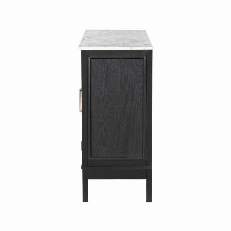 3-Doors Storage Cabinet with Large Storage Space for Living Room and Dining Room Storage