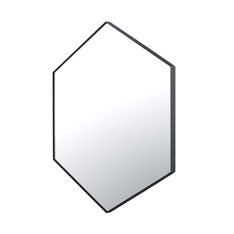 Put A Spell On You 30-in Framed Hexagonal Mirror
